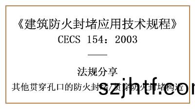 其他貫(guan)穿(chuan)孔(kong)口的防火封堵(du)及(ji)貫穿防(fang)火(huo)封(feng)堵構(gou)造(zao)要(yao)求-四(si)川國(guo)晉(jin)消(xiao)防(fang)分亯(xiang) 其(qi)他貫(guan)穿孔口(kou)的防火封(feng)堵及(ji)貫穿防火(huo)封(feng)堵(du)構造要求(qiu)-四(si)川國晉消(xiao)防(fang)分(fen)亯